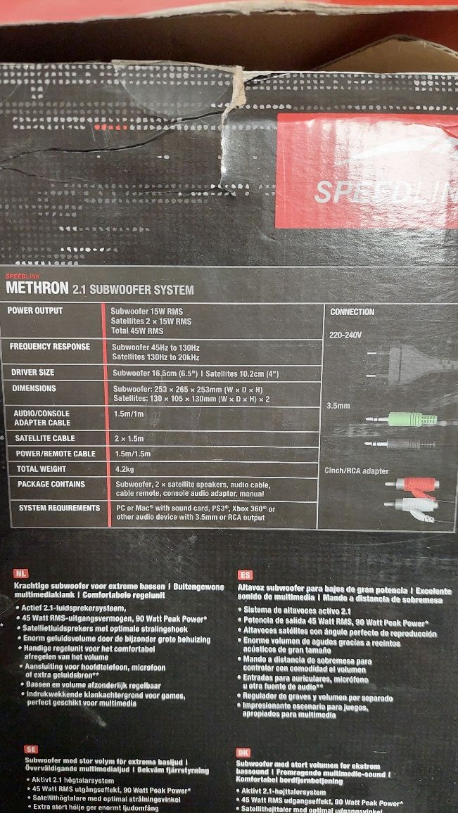Głośniki z subwooferem do komputera