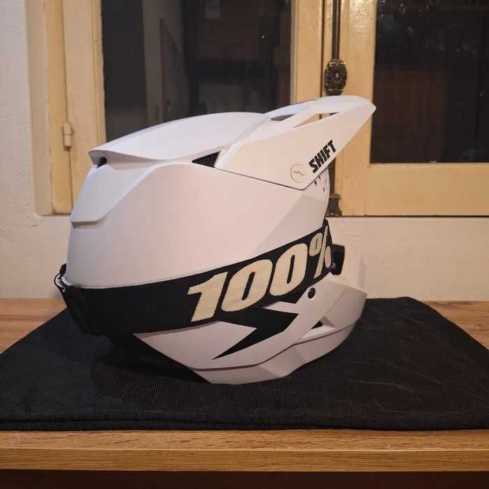Capacete Shift Whit3 Label Solid + Óculos 100% Accuri c/ Lente Fumada