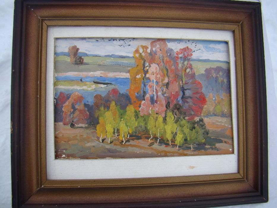 Картина художника Мынка А.Ф. 1994 года "Барви осені"