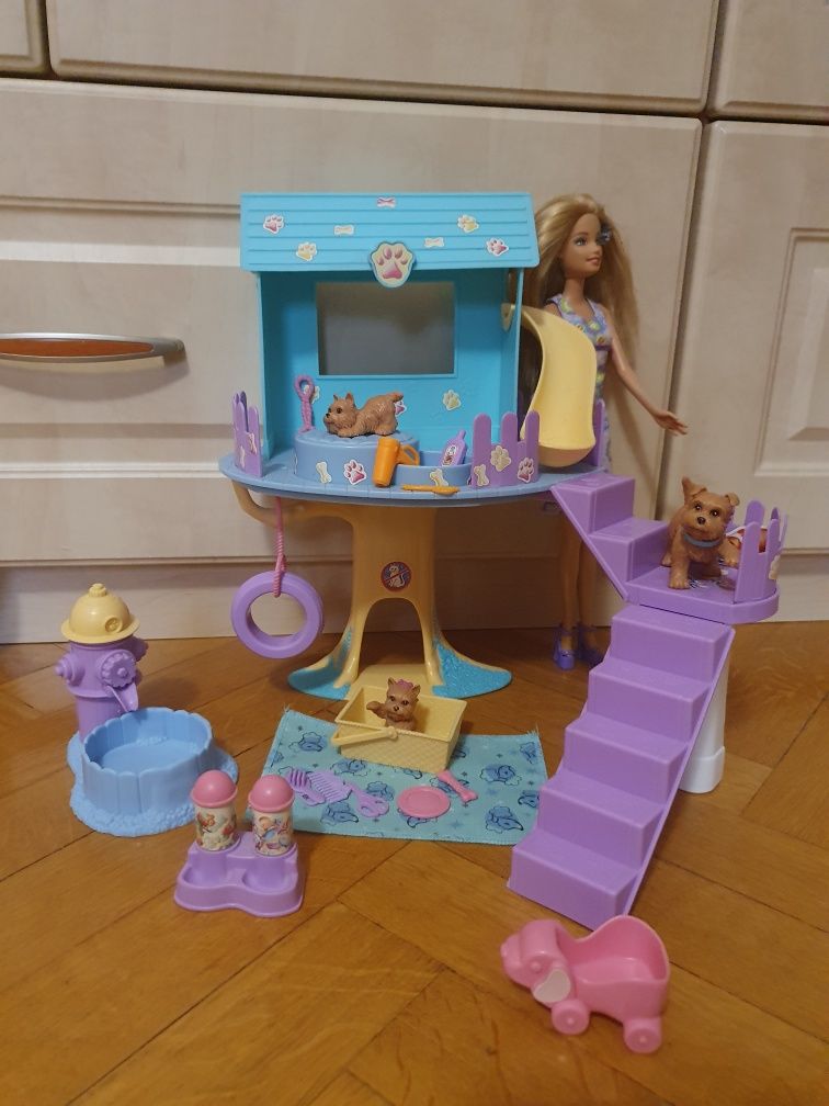 Barbie Plac zabaw pieski Unikat