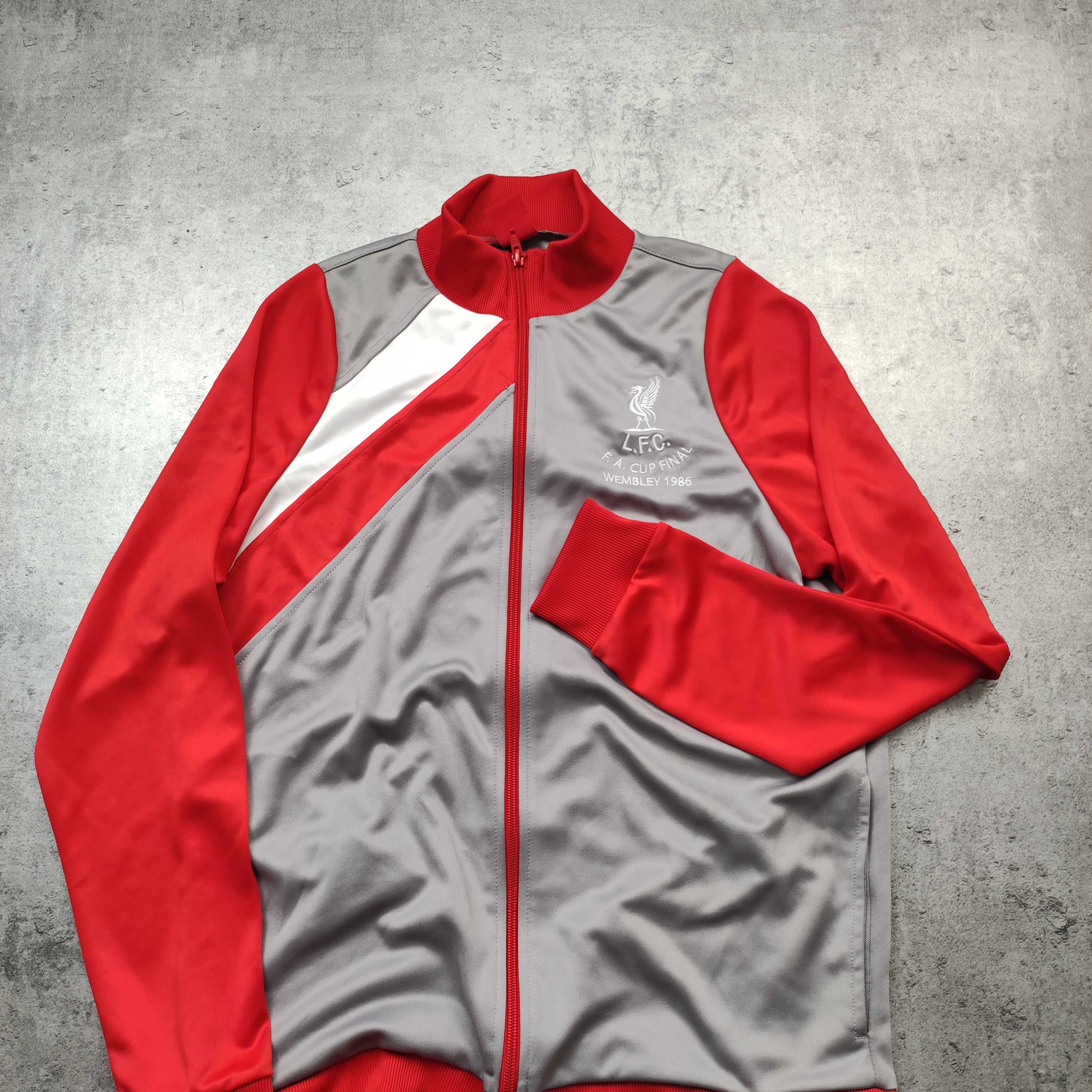 MĘSKA Bluza Rozpinana Liverpool FC Piłka Nożna Retro Stadion Kibic