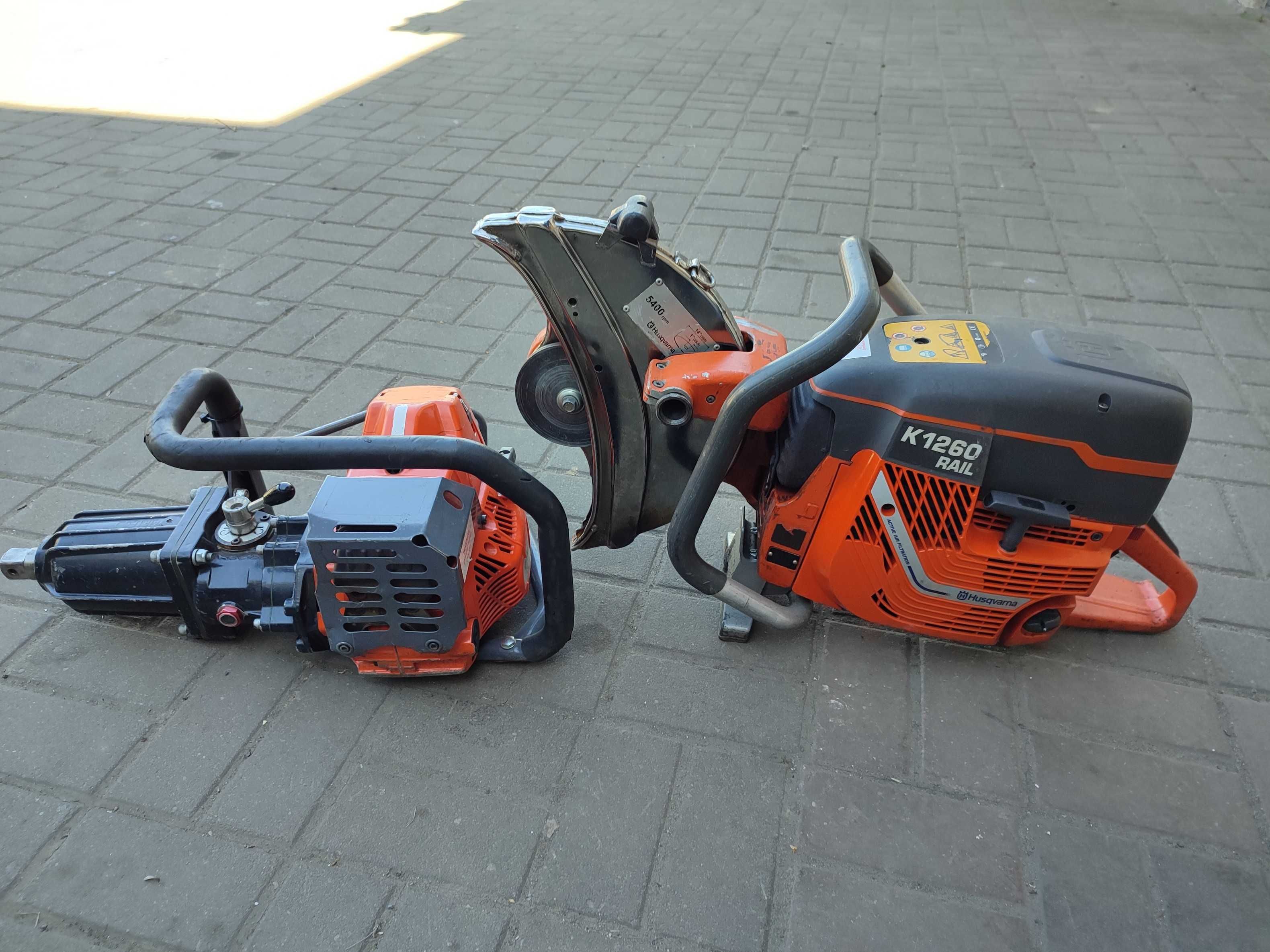 Przecinarka Husqvarna K1260 Rail zakrętarka kolejowa klucz Master