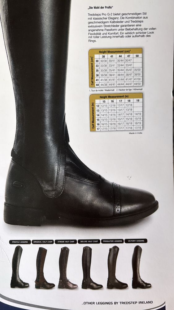 Czapsy sztylpy jeździeckie Tredstep Pro G-2 Gaiter