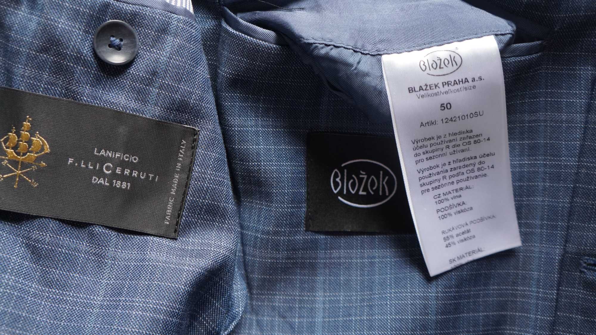 Garnitur Blażek (Cerruti dal 1881) Rozmiar 50 Kolor Granatowym Krata