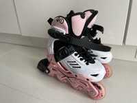 Rolki dziecięce Powerslide Khaan JR LTD Pink rozm 27-30