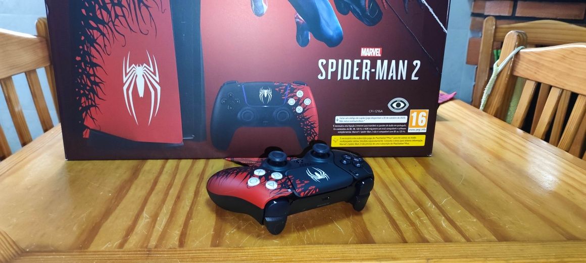 Comando Spiderman II (2) Dualsense Playstation 5 (PS5) NOVO