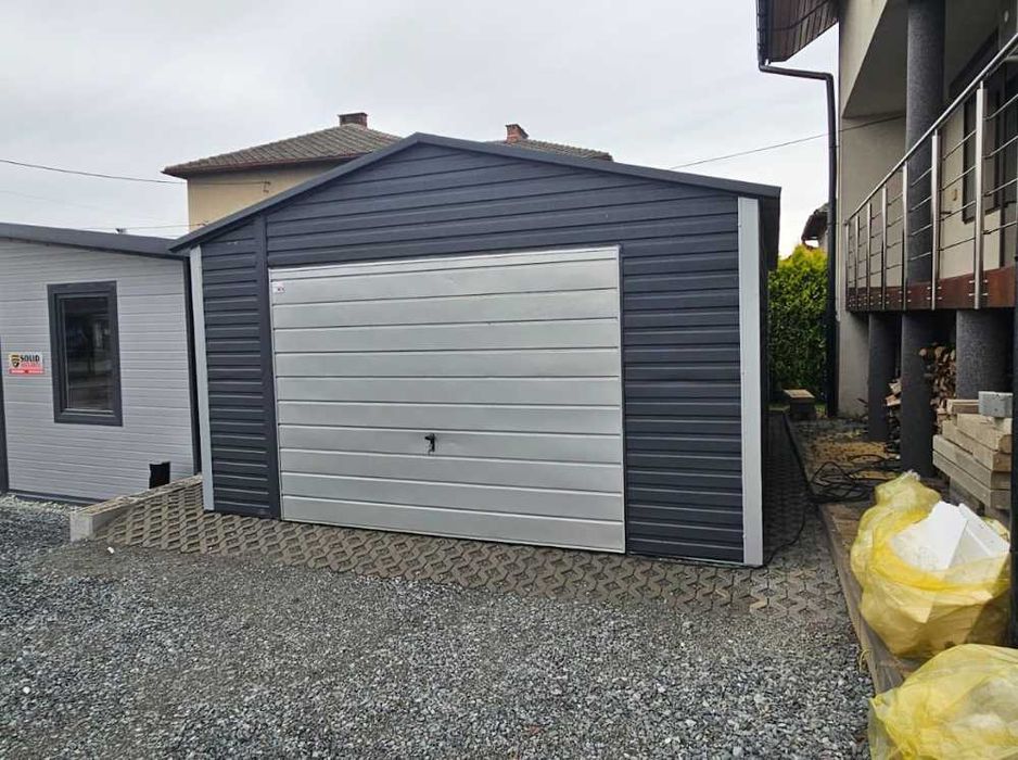Garaż blaszany 5x7, solidne garaże blaszane, tanie garaże