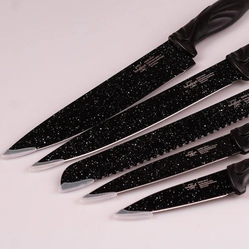 Набір кухонних ножів з керамічним покриттям (6 предметів)