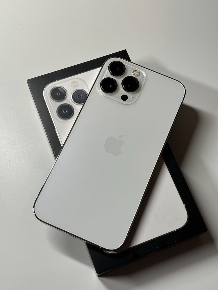 iPhone 13 Pro Max 92% Kondycja Baterii Silver Biały Pudełko Sprawny