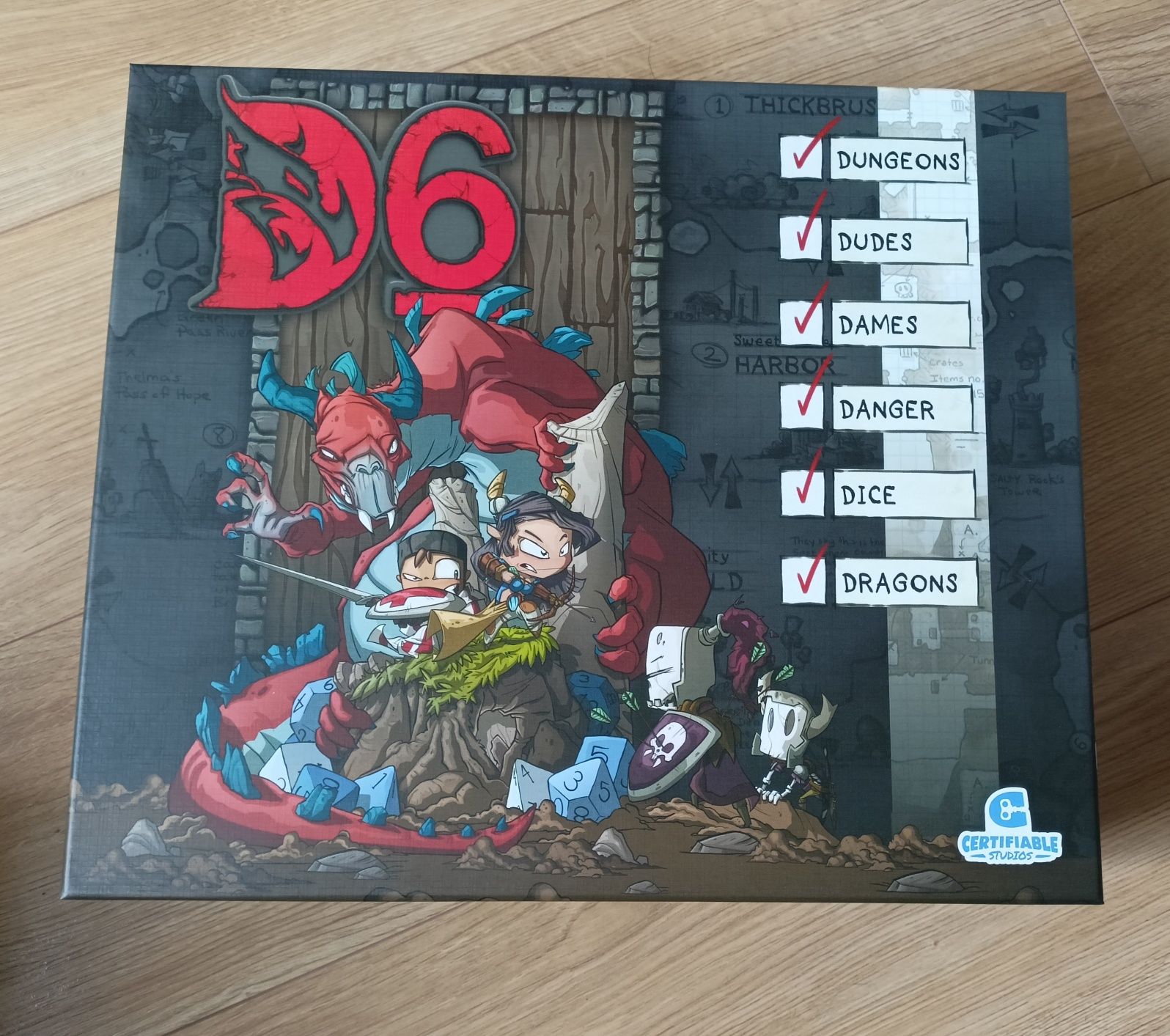 D6: Dungeons, Dudes, Dames, Danger, Dice and Dragons!