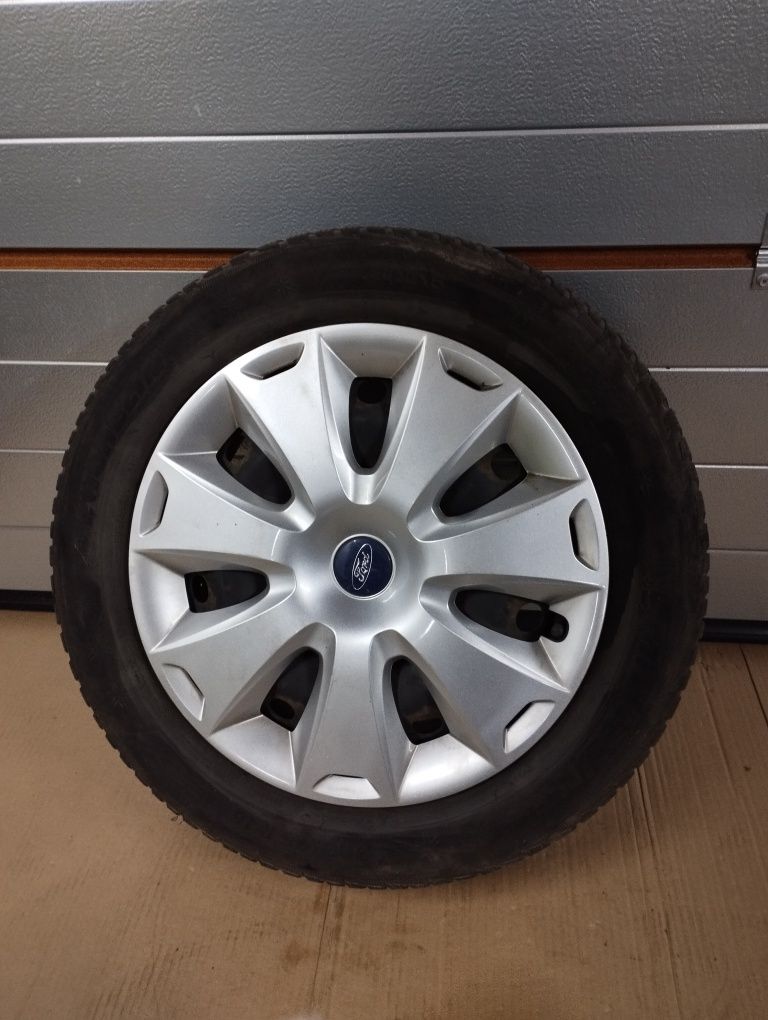 4 x felgi stalowe 16 + opony Michelin Alpin6 205/55R16 2018 r. + kołpa