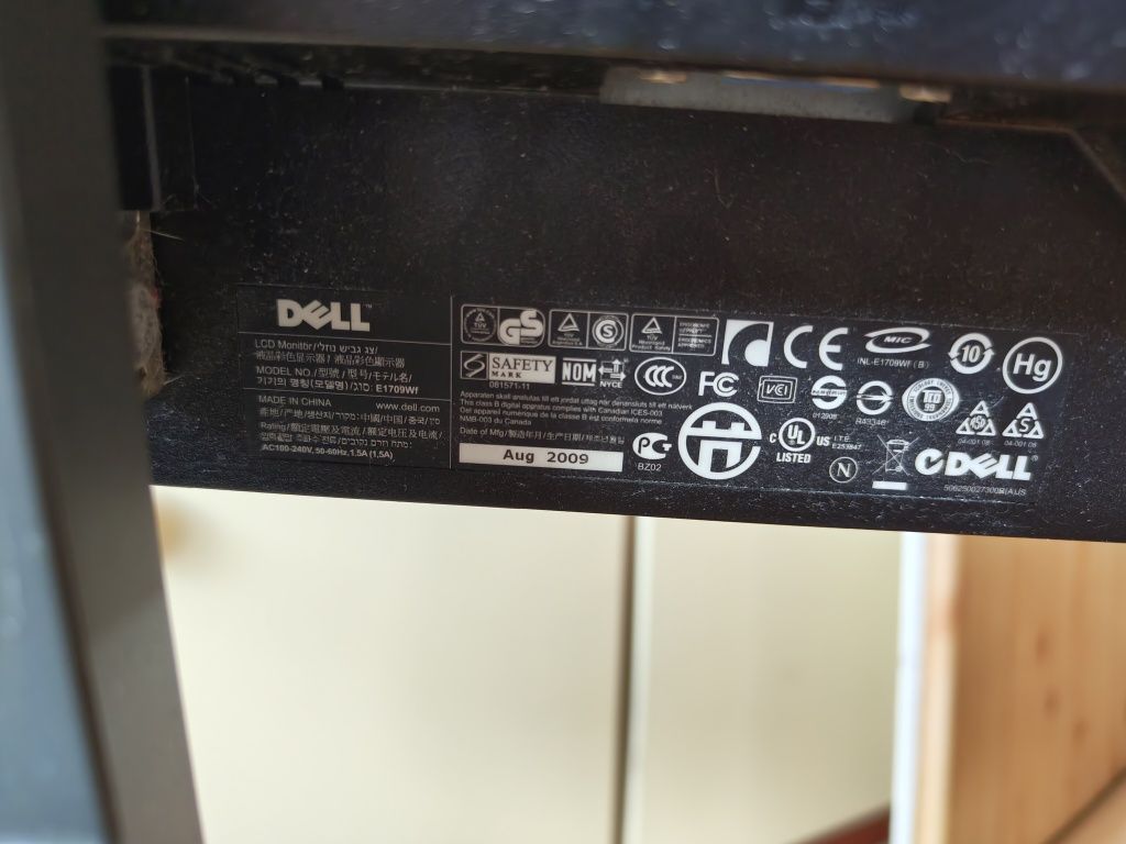 Dell monitor e1709wf
