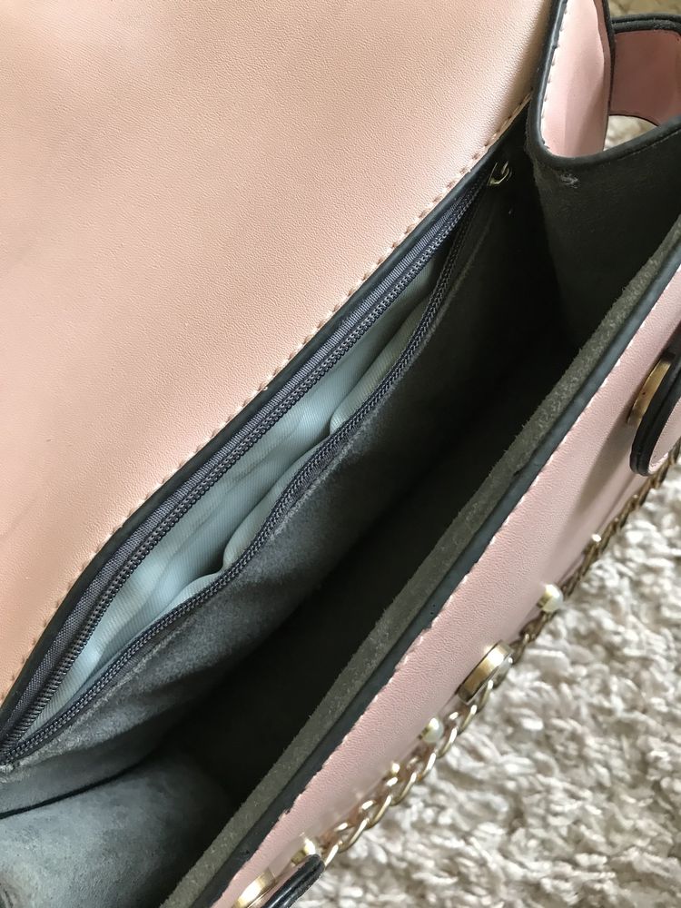 Жіноча сумка, женская маленькая сумочка розовая кроссбоди