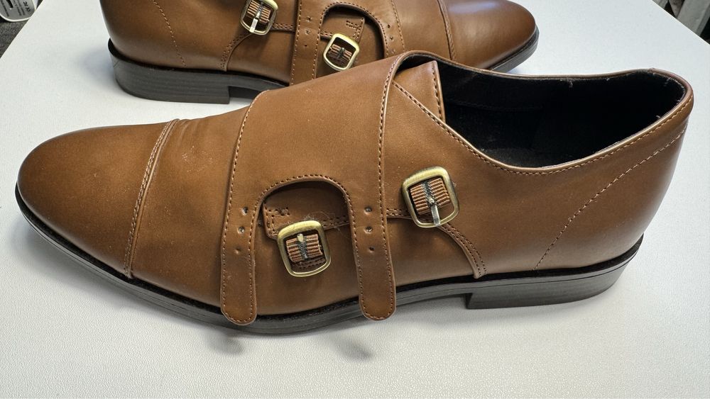 Коричневые туфли-монки H&M 43