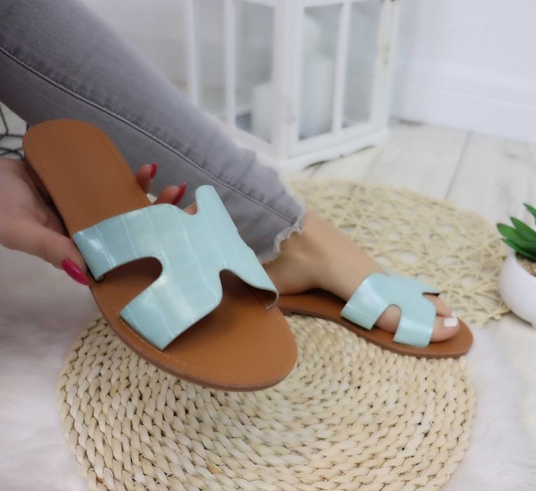 NOWE Klapki sandały damskie rozm 36-41 turkusowe TU KUPUJESZ r.37