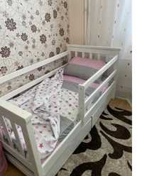 Детская кроватка,Новая,ольха-дерево, мебель деревянная,купить кровать