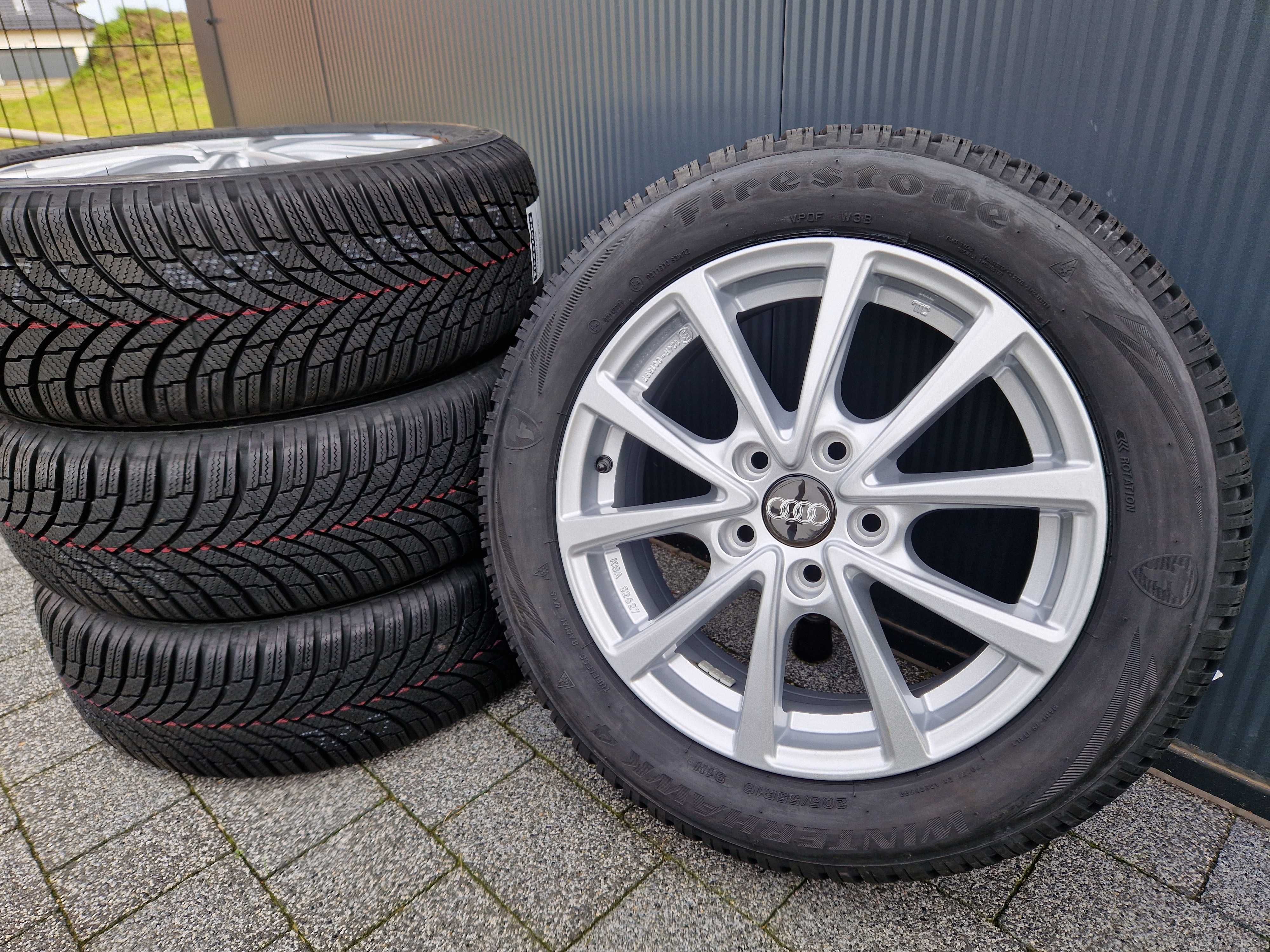 4x KOŁA 16" Felgi AUDI A3 8P, 8V 5x112 205/55/16 NOWE ZIMA