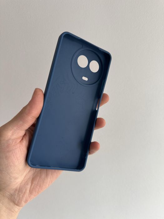 Etui Plecki matt ciemnoniebieski + SZKŁO do Realme 11 5G