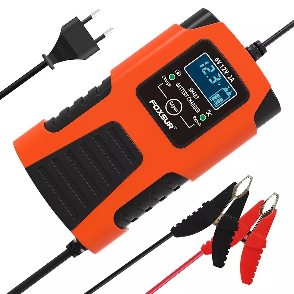 Автоматическое зарядное устройство FOXSUR мото/авто аккумулятор 6/12В