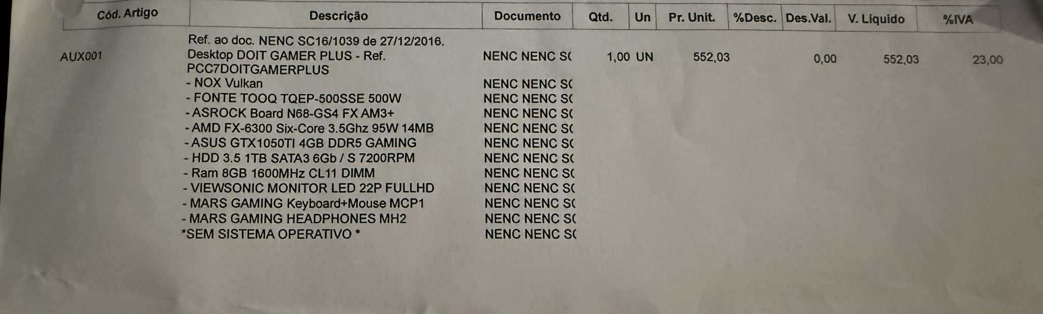 Computador 1050ti