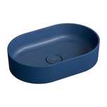 OMNIRES Umywalka nablatowa 55 x 36 cm midnight blue mat OVOUNMB
