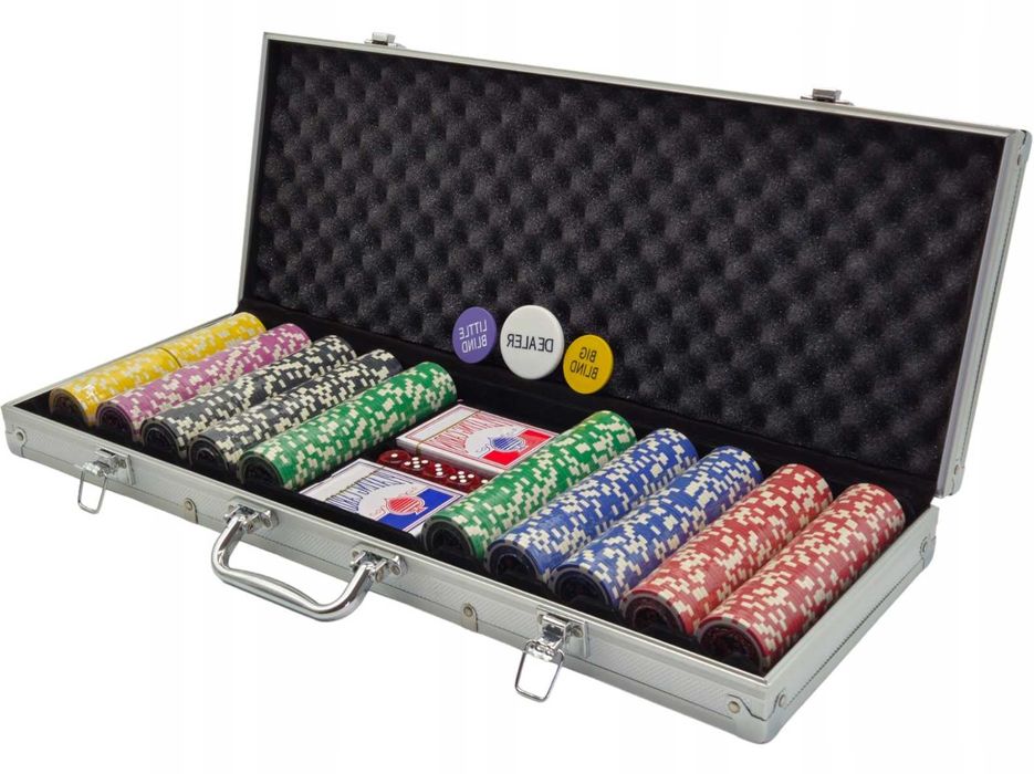 Zestaw do pokera poker 500 elementów walizka