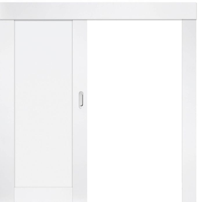 Drzwi pokojowe ESTRA 5 | DRE białe mat chowane w ścianę, przesuwne