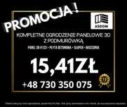 Kompletne ogrodzenie panelowe 3D. Panel furtka brama 10 lat gwarancji
