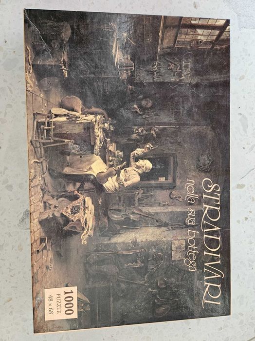 Puzzle 1000 el. reprodukcja Rinaldi - Stradivari w swoim warsztacie