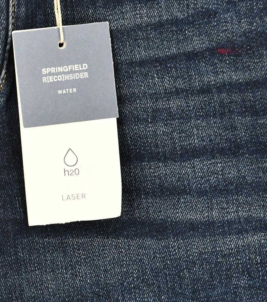 Męskie jeansowe spodenki Springfield W28  R(eco)nsider water H2O laser