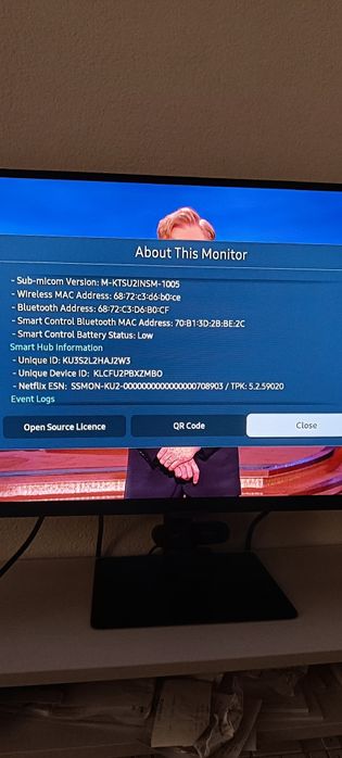 Samsung Smart Monitor /TV  LS27AM500NRXEN (27”)