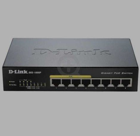 Комутатор мережевий D-Link DGS-1008P