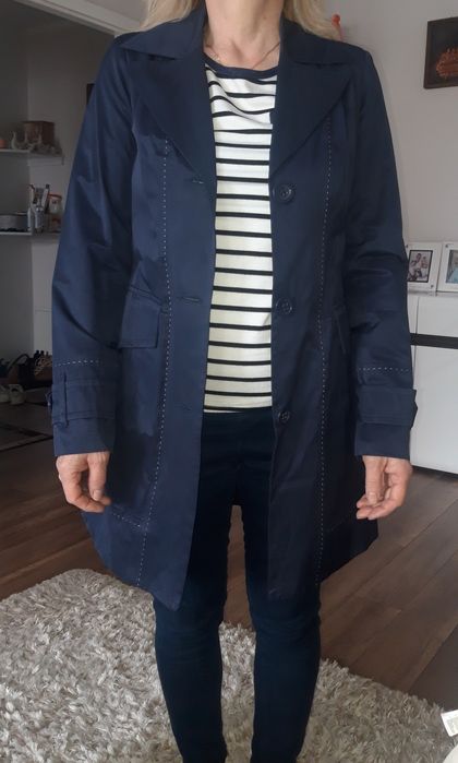 Granatowy płaszcz de facto 36/38