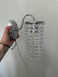 Kinkiet krysztalowy lampa scienna