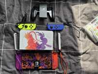 Nintendo OLED limited pokemon edition 4x joycon 2x etui
