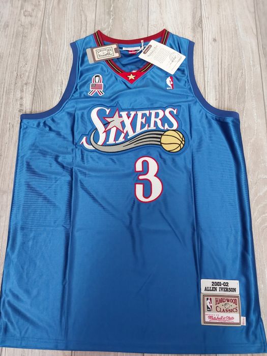 Koszulka NBA Allen Iverson #3 76ers z sezonu 01/02.