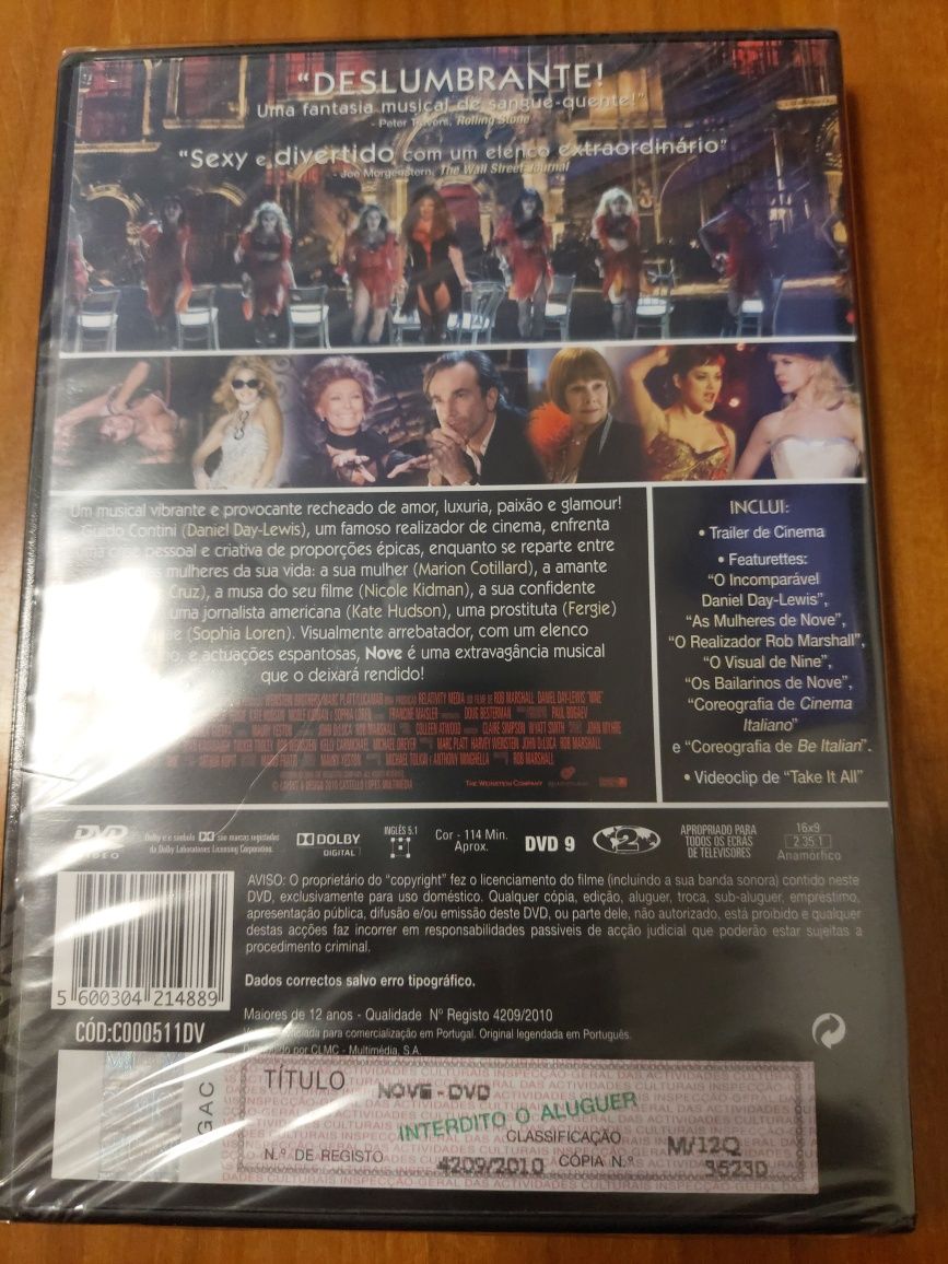 Dvd - Filme Nove Novo Selado