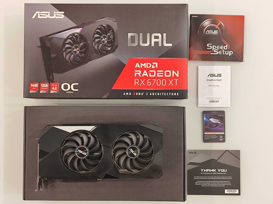 Відеокарта Ігрова Radeon RX 6700 XT 12Gb ASUS DUAL Видеокарта игровая