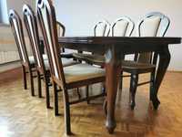 Stół jadalny duży i krzesła