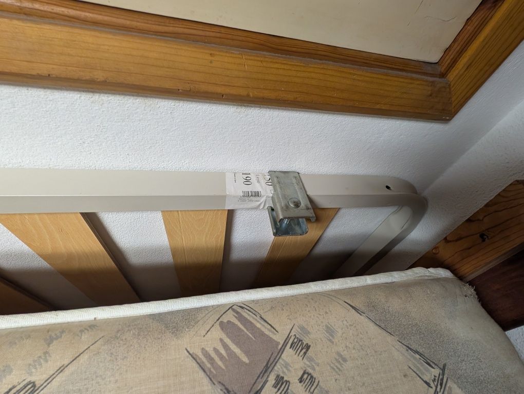 Cama de casal com cabeceira + estrado e colchão