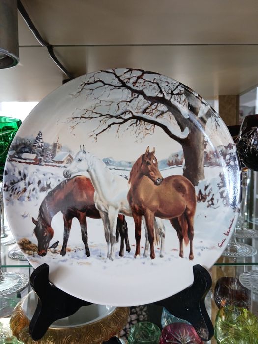 Spode bradex konie talerz porcelana