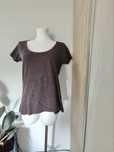 T-shirt damski Lee, brązowy rozmiar S,