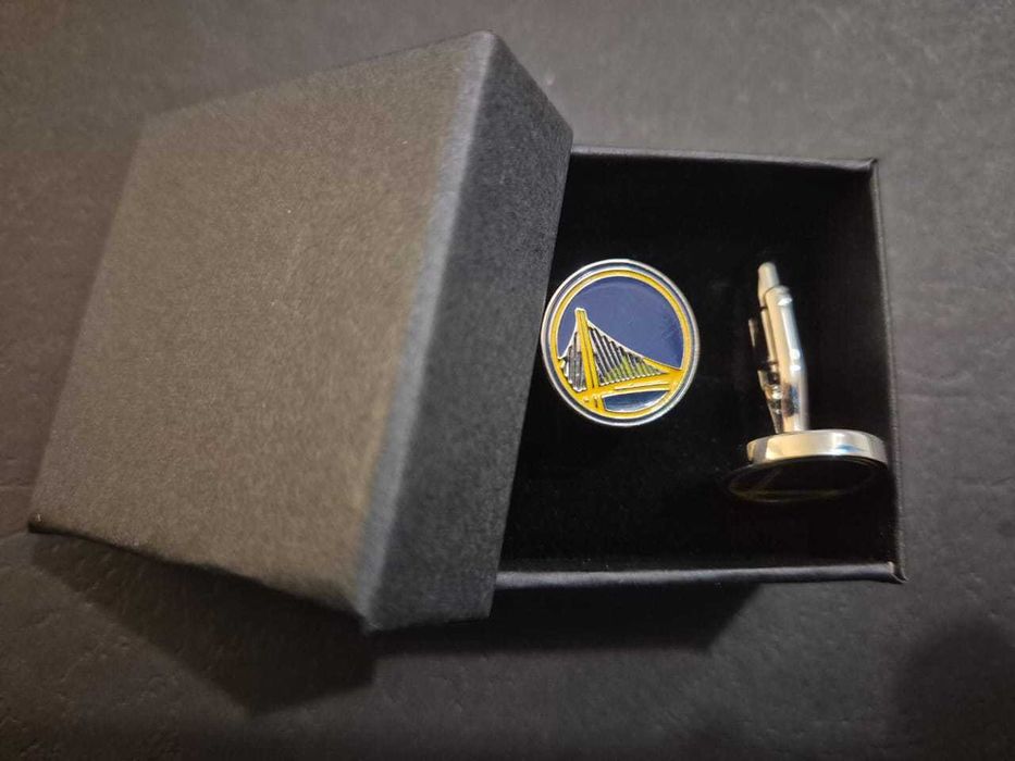 Spinki do mankietów koszuli Golden State Warriors NBA Nowe