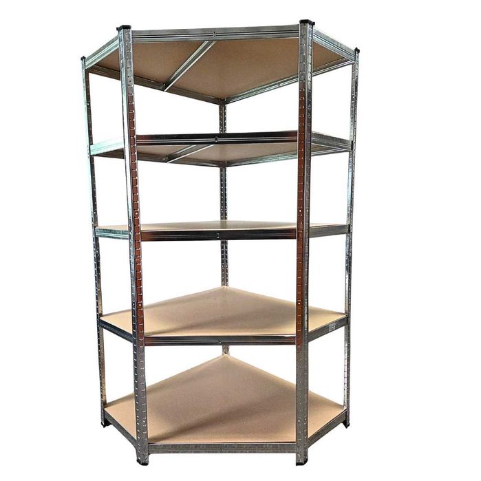 Regał Narożny magazynowy  875kg 180x90x40