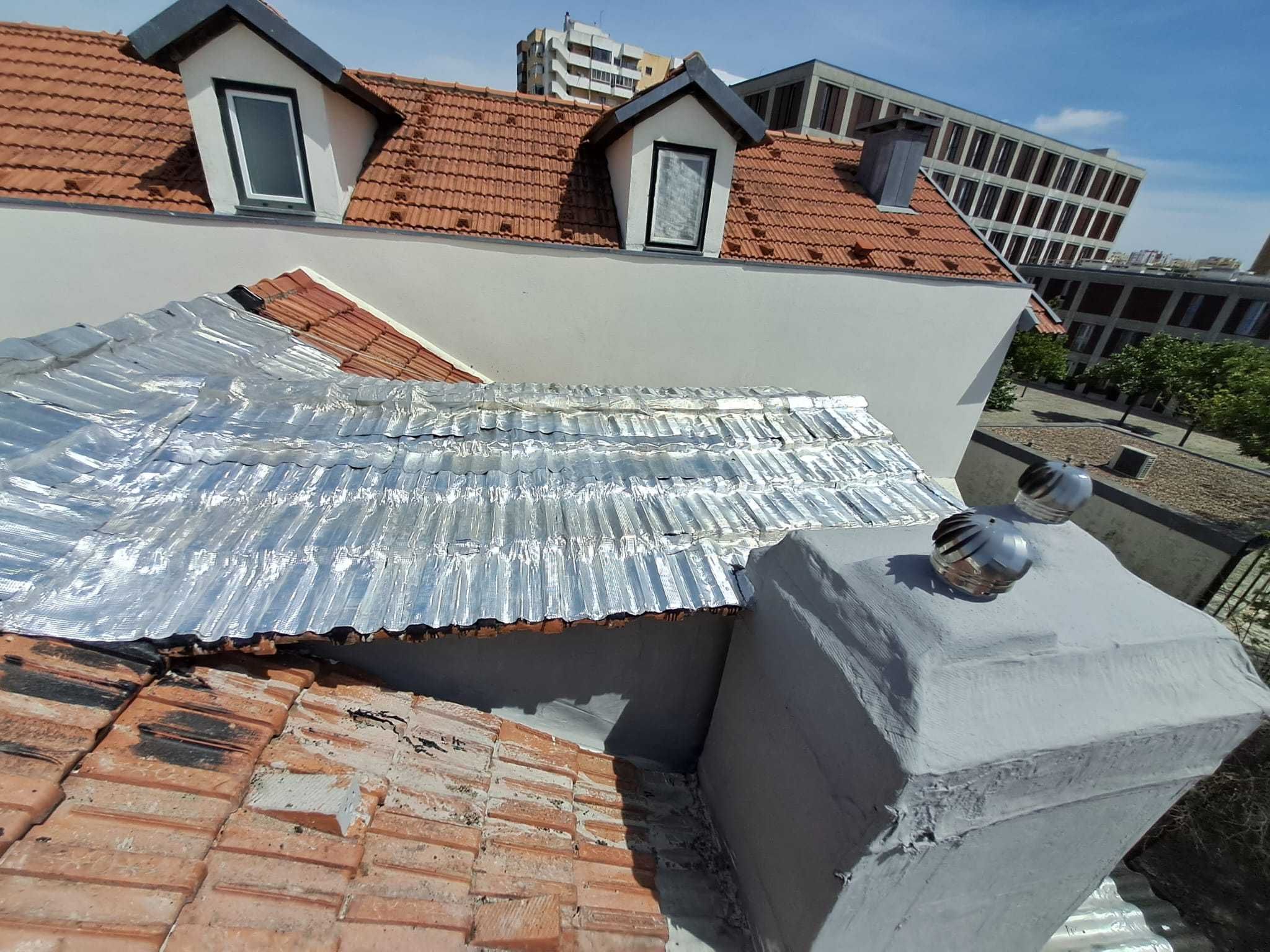 Reparação telhados 5 ANOS GARANTIA  Impermeabilização Tela asfáltica