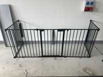 Bramka kojec metalowy czarny- 3m