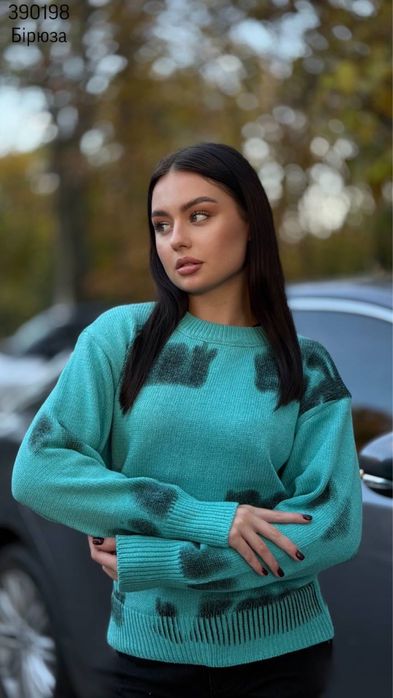 Светр жіночій бірюза