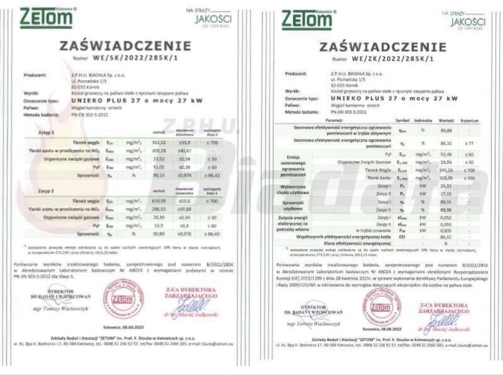 Kocioł Na drewno węgiel 27 kw do 240 m2 Dostawa0Zł Nadmuch Ruszt wodny