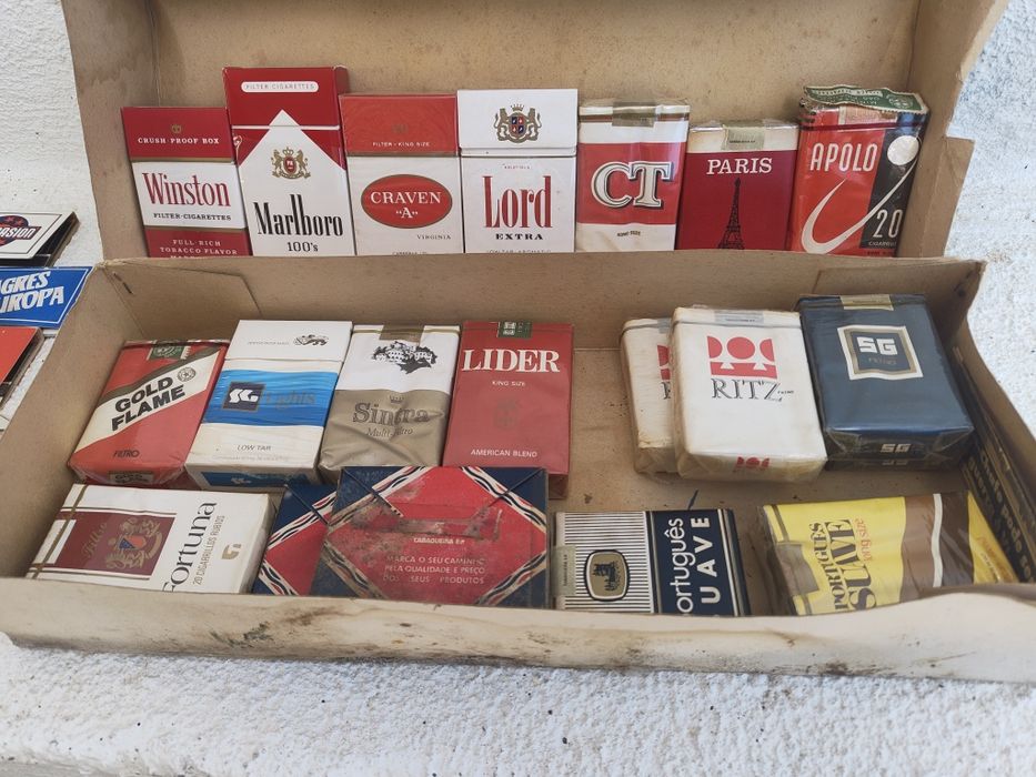 Maços tabaco antigos