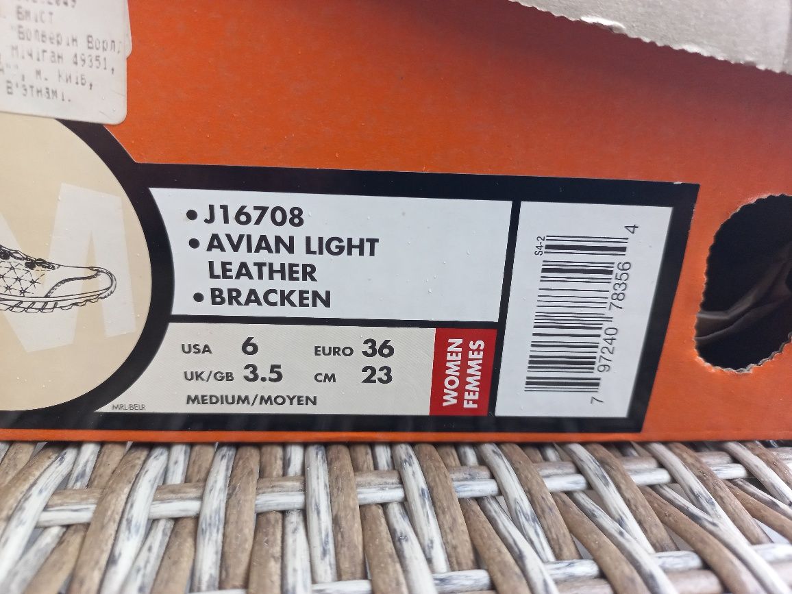 Продам женские полуботинки MERRELL AVIAN LIGHT LEATHER J16708